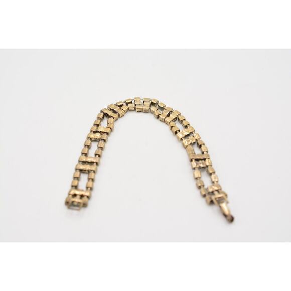 Vintage Crystal Bracelet Prong Rhinestone Silver Tone Sparkling Shiny 1980s BinO - Picture 11 of 12